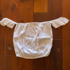 white off the shoulder top